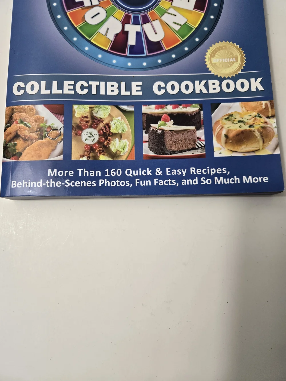 Wheel of Fortune Collectible Cookbook - Blue Cover